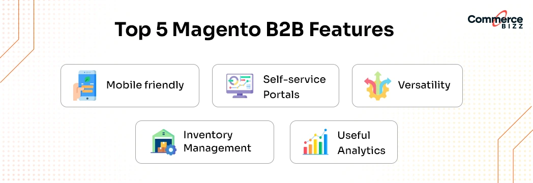 top 5 magento b2b features